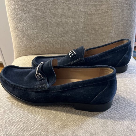 Bally Blue Suede Size 12 Loafers main image 4